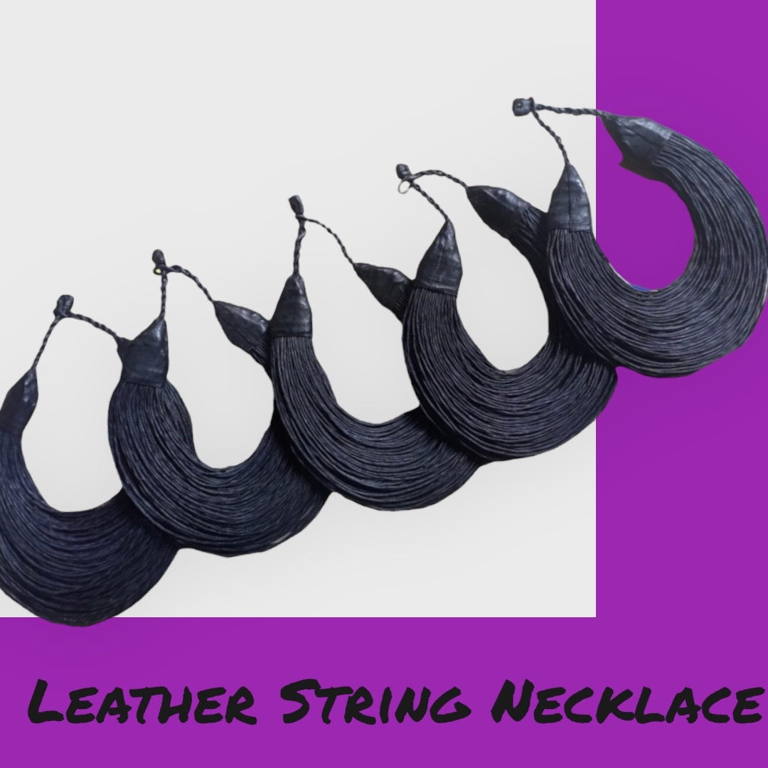 Leather String Necklaces