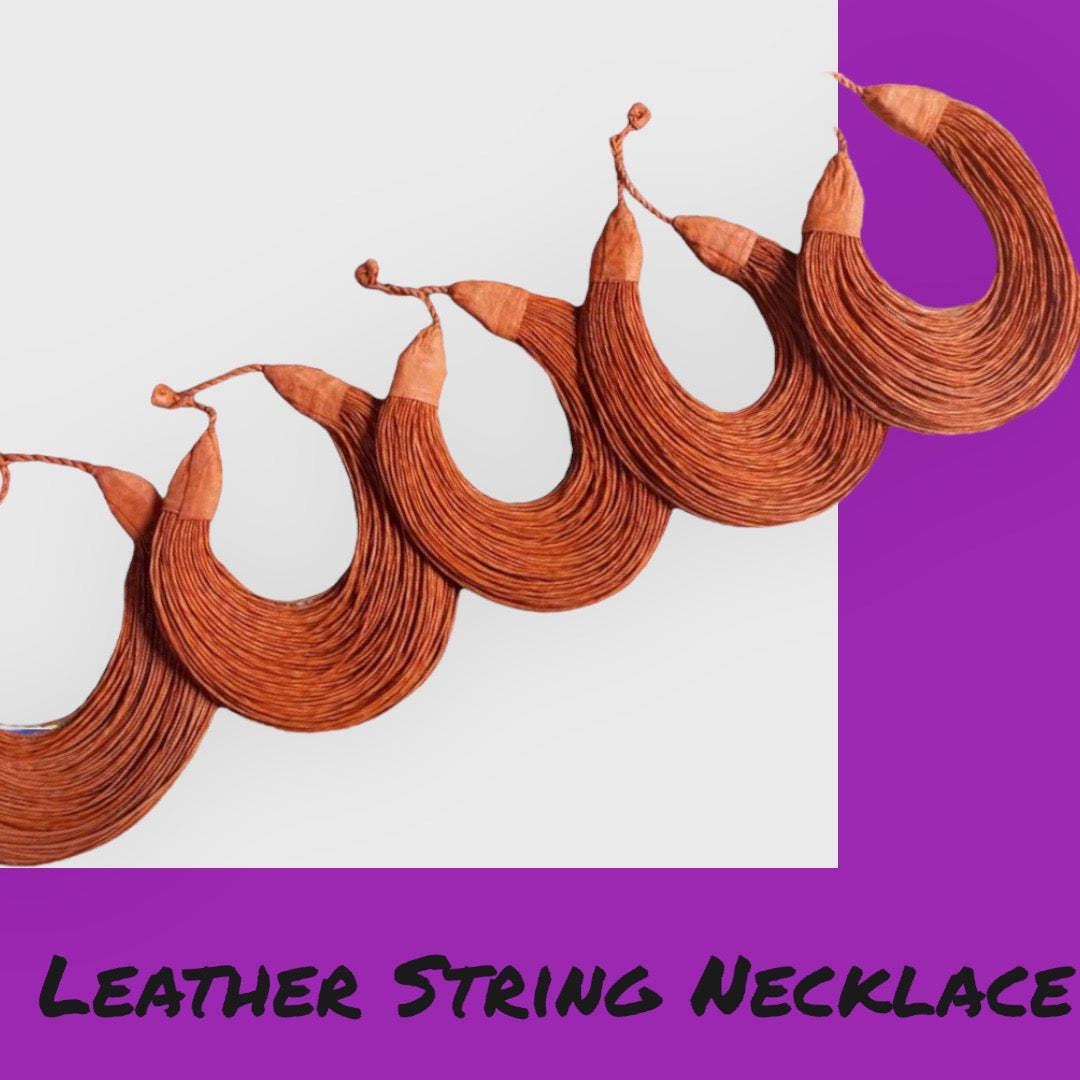 Leather String Necklaces