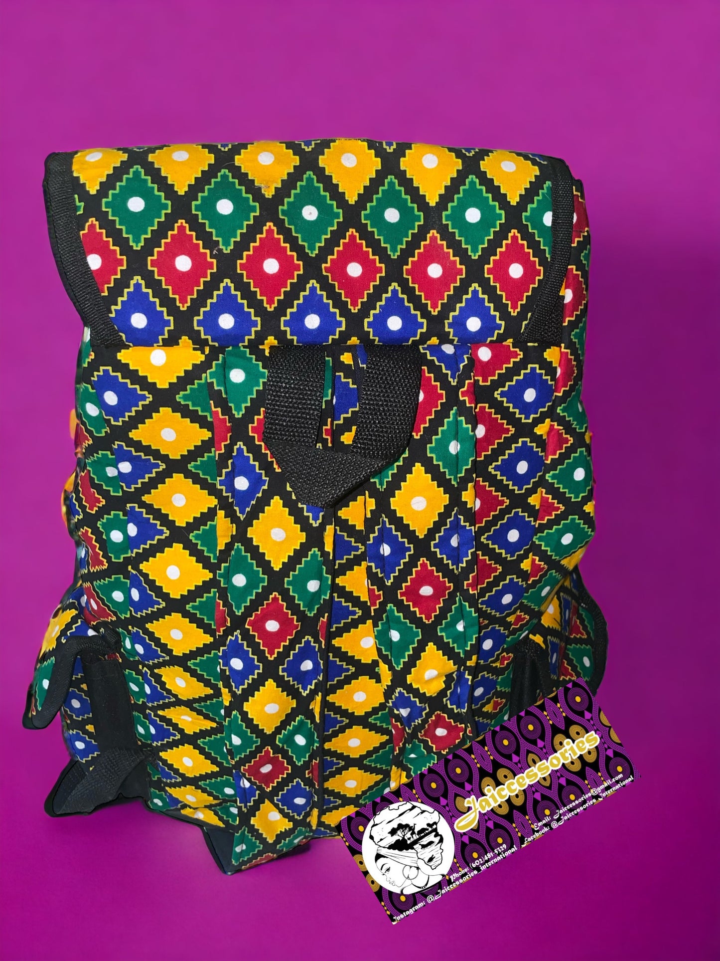 Africa Backpack - Diamond Pattern