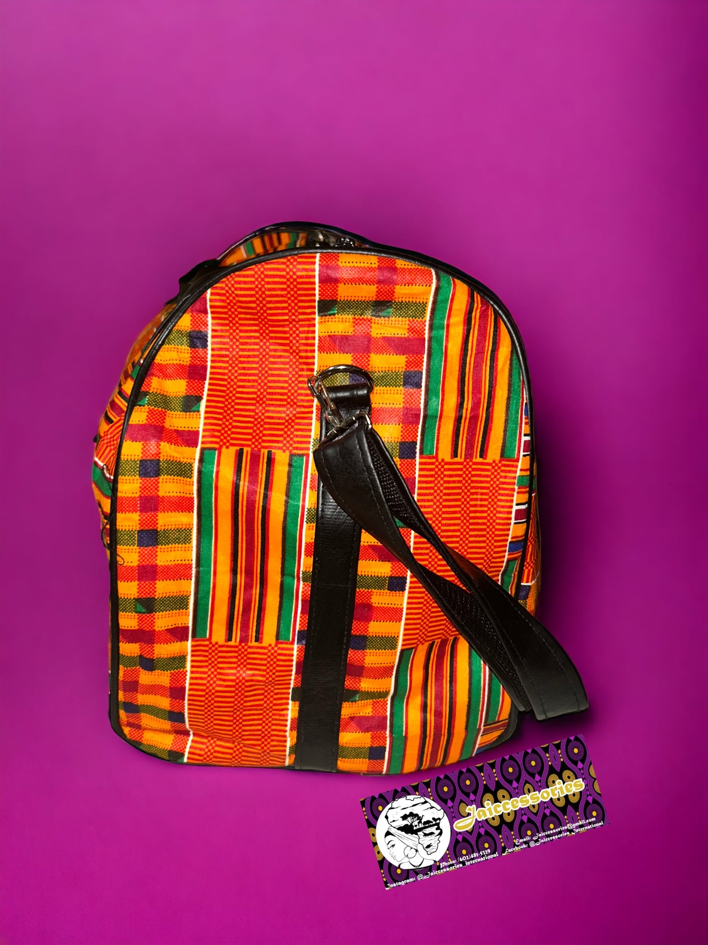 Travel Bag - Kente Orange