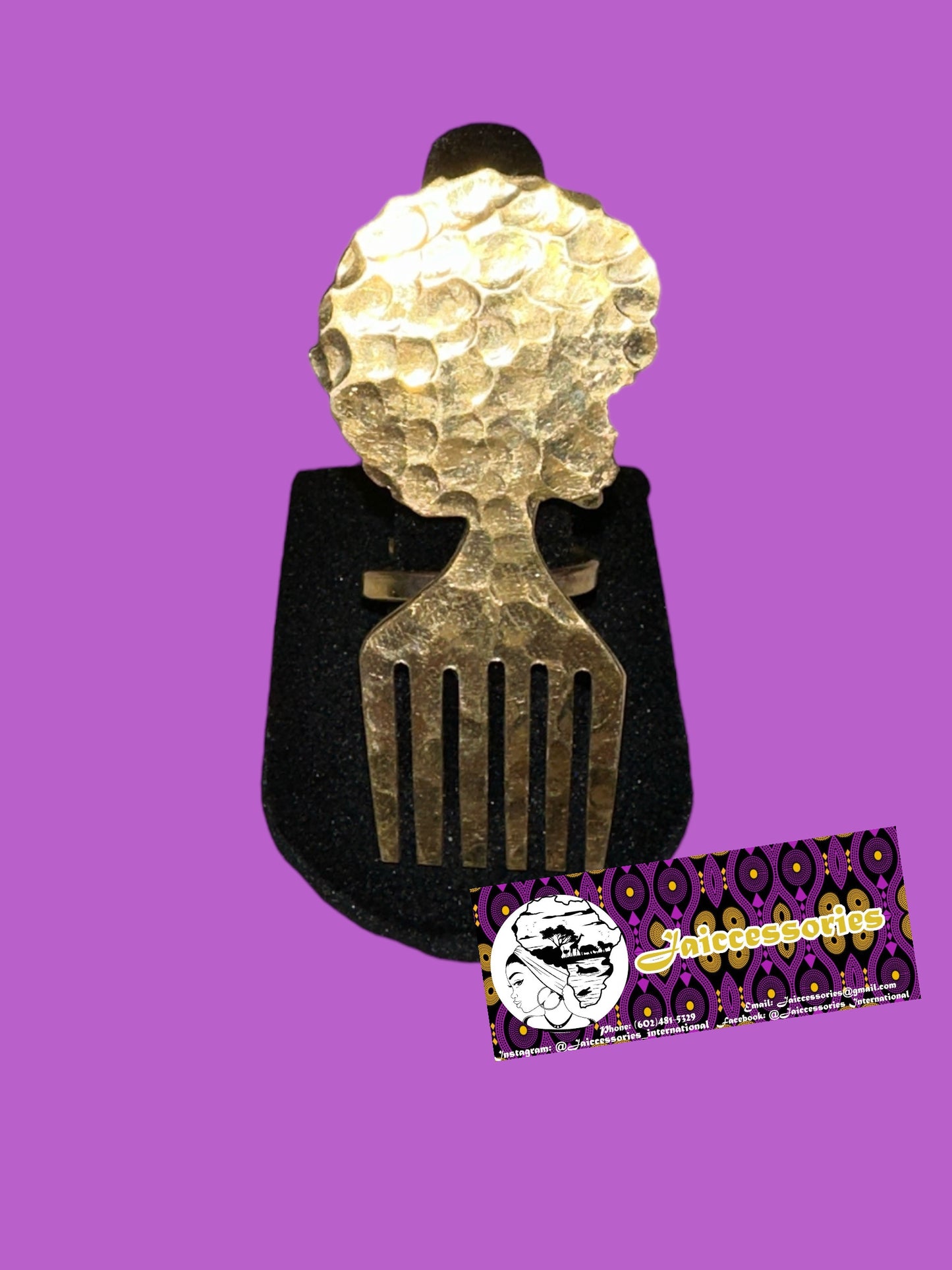 Afro Pick Ring