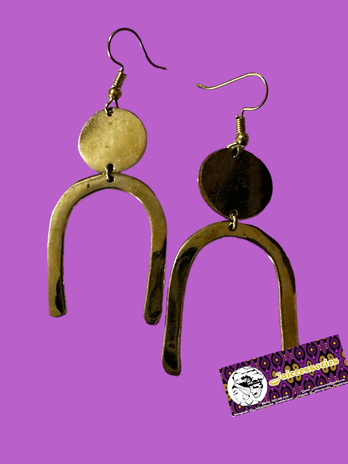 Gold Horseshoe Earrings