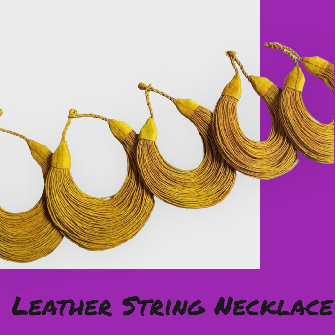 Leather String Necklaces