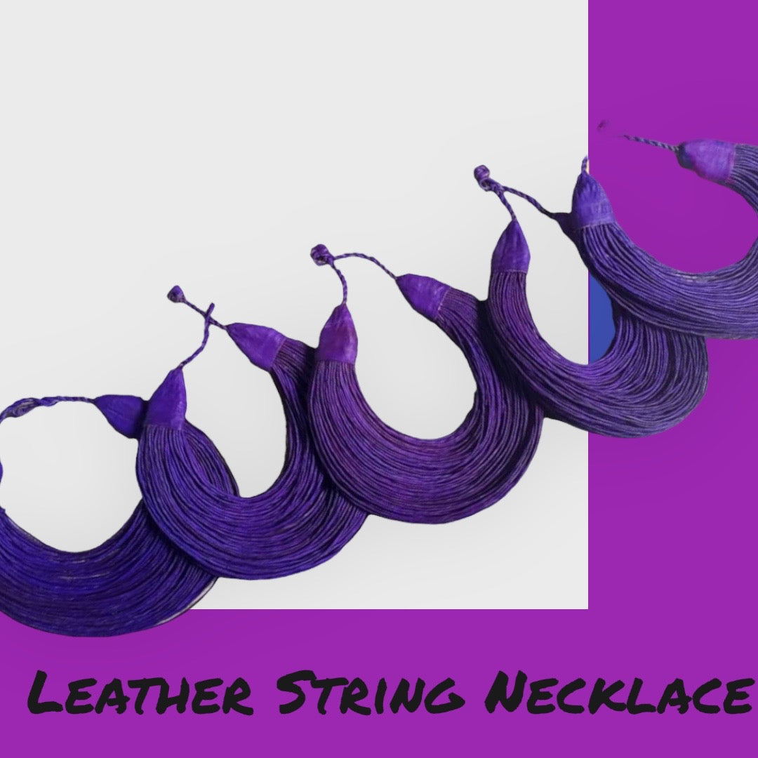 Leather String Necklaces