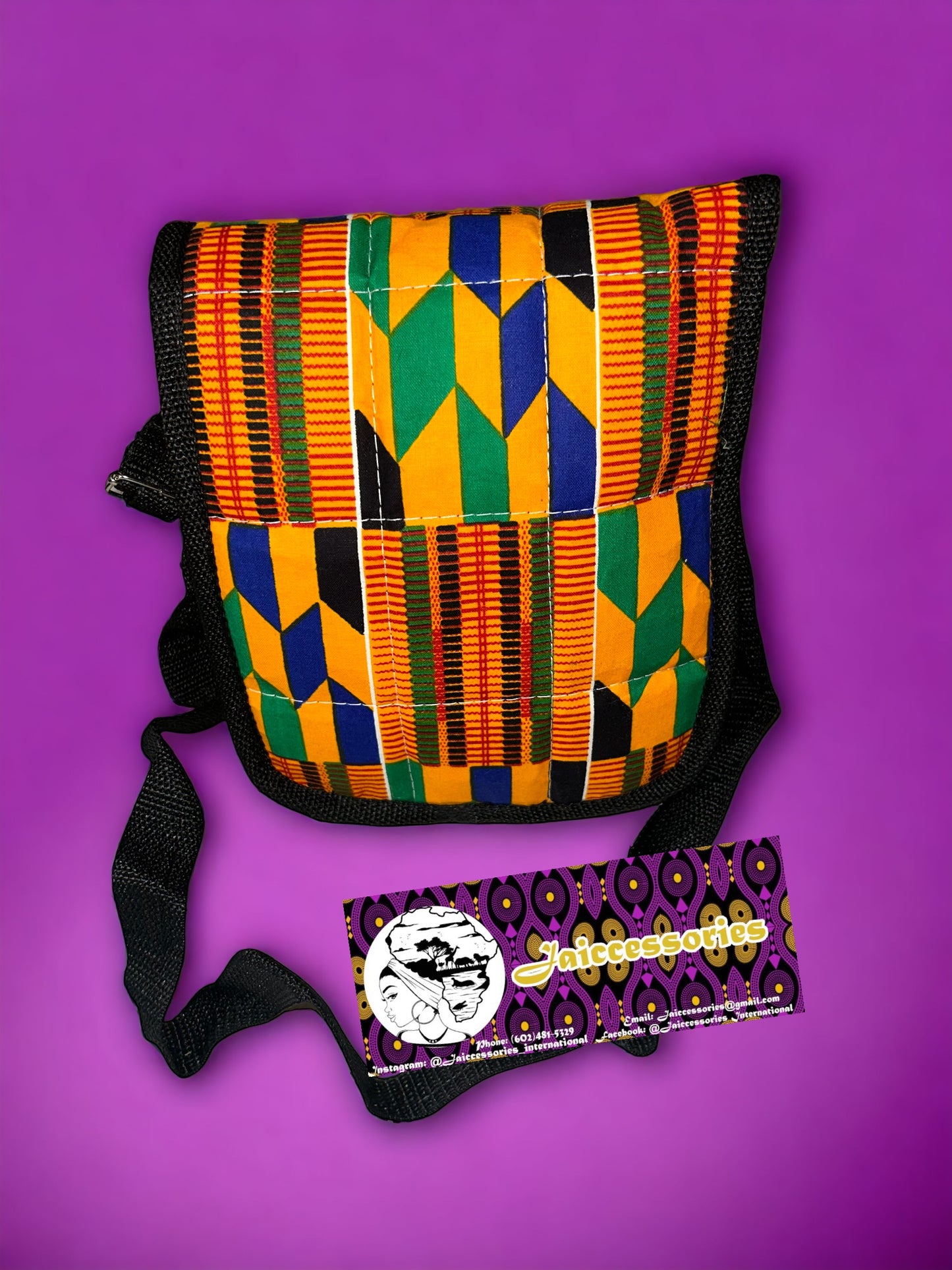 Mini Messenger Bag - Kente