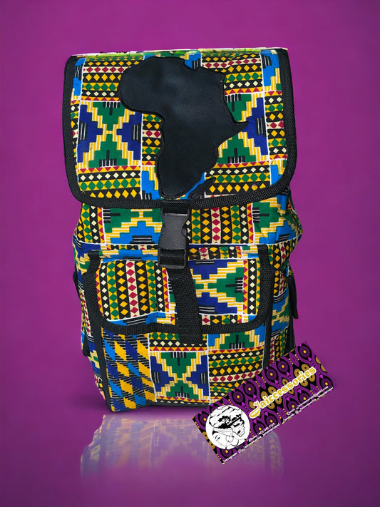 Africa Backpack - Jamaican Blue & Green