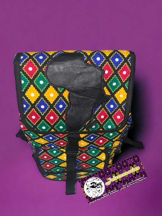 Africa Backpack - Diamond Pattern