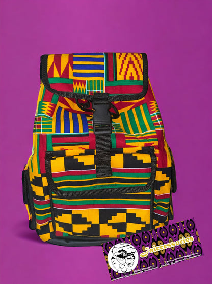 African Backpack Mini - Kente Mix