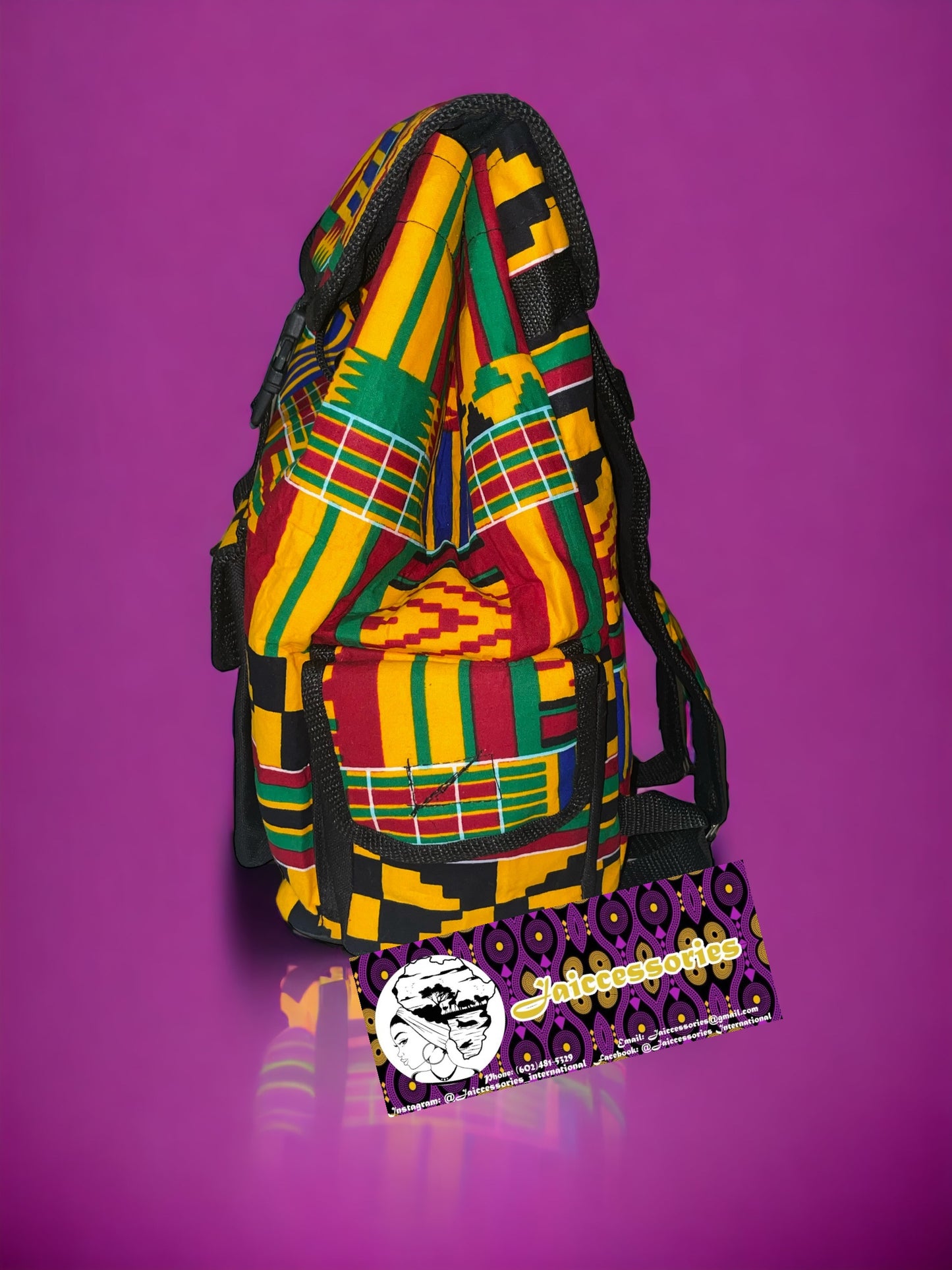 African Backpack Mini - Kente Mix