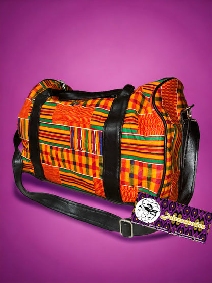 Travel Bag - Kente Orange