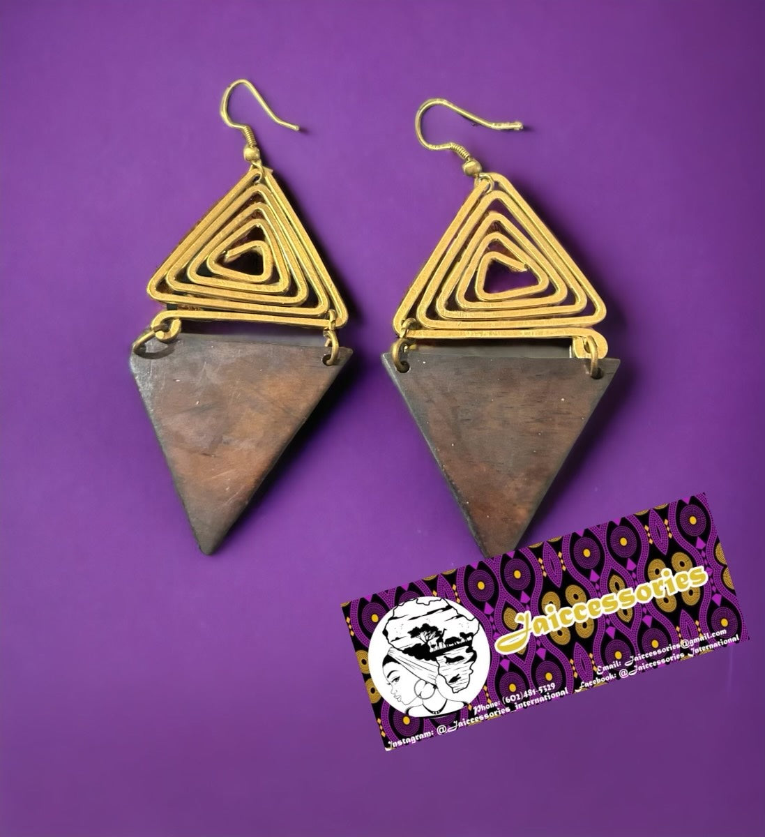 Golden Triangle Earrings