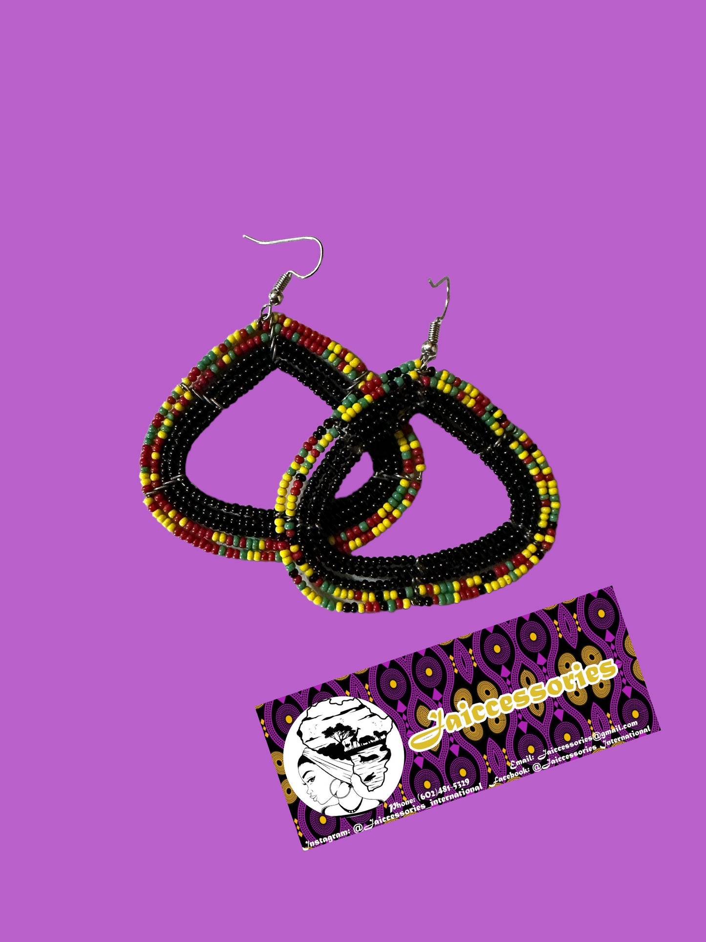 Maasai Beaded Earrings - Multi Color Earrings