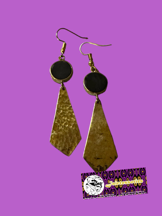 Black and Gold Earrings