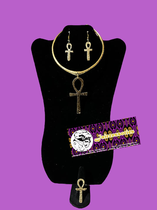 Ankh Necklace Set