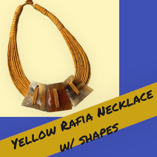 Rafia Necklaces With Shapes