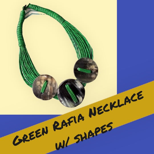 Rafia Necklaces With Shapes